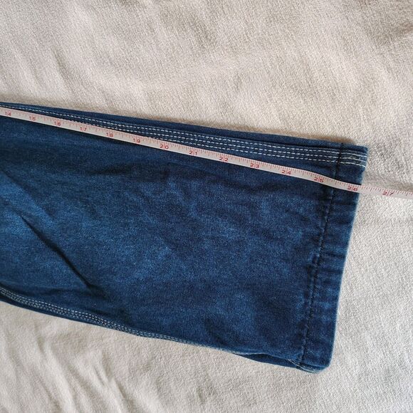 Liberty Denim Overalls Boys Size 12 Blue Jean Bib Workwear Straight Leg Vintage - Picture 10 of 11